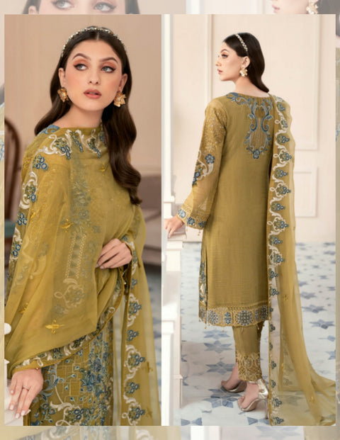 Rangoon by Ramsha Embroidered Chiffon Vol 09 | D-903