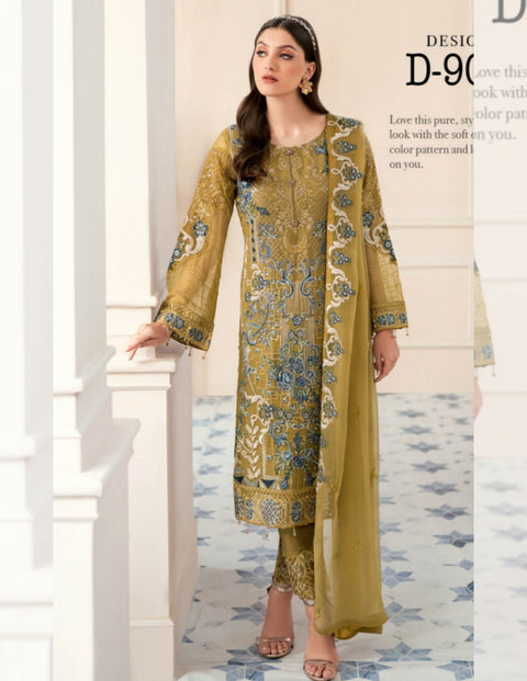 Rangoon by Ramsha Embroidered Chiffon Vol 09 | D-903