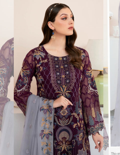 Rangoon by Ramsha Embroidered Chiffon Vol 09 | D-904