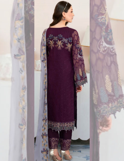 Rangoon by Ramsha Embroidered Chiffon Vol 09 | D-904