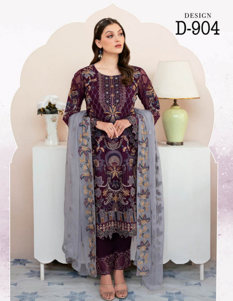 Rangoon by Ramsha Embroidered Chiffon Vol 09 | D-904