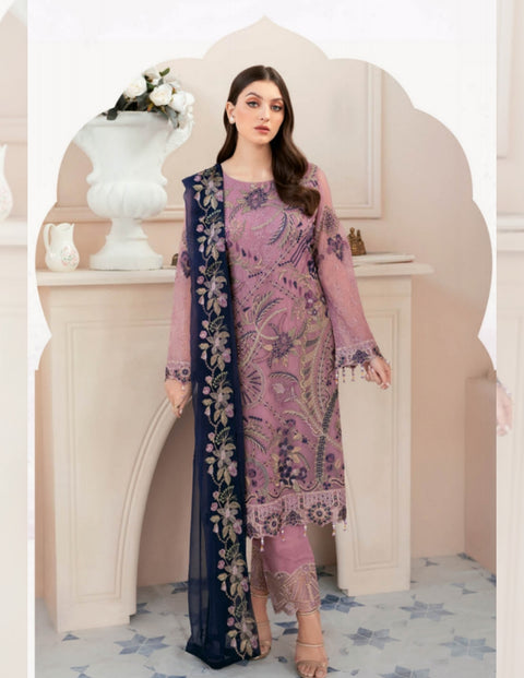 Rangoon by Ramsha Embroidered Chiffon Vol 09 | D-910