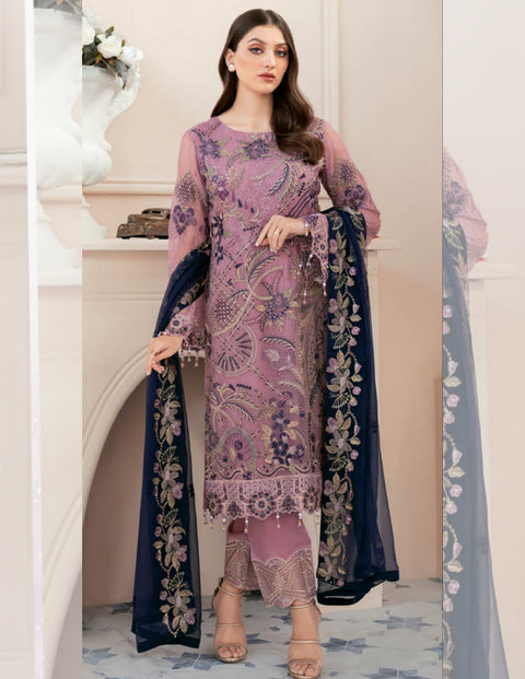 Rangoon by Ramsha Embroidered Chiffon Vol 09 | D-910