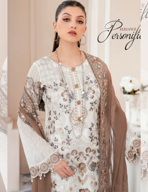 Rangoon by Ramsha Embroidered Chiffon Vol 09 | D-911