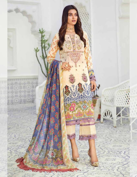 Dahlia Printed Lawn Collection 2023 by LALA | LUNA