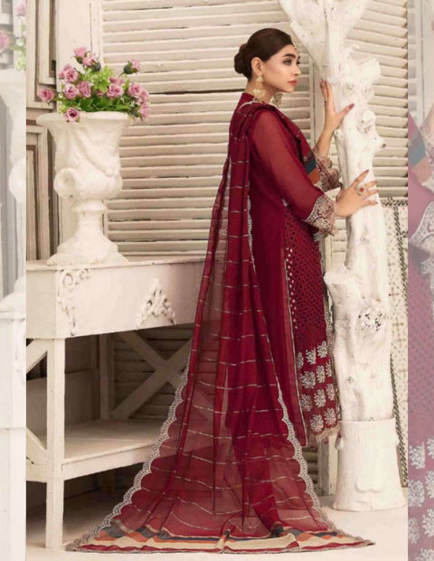 Tasavvur Semi-Stitched Chiffon Collection by Tawakkal | D-1660