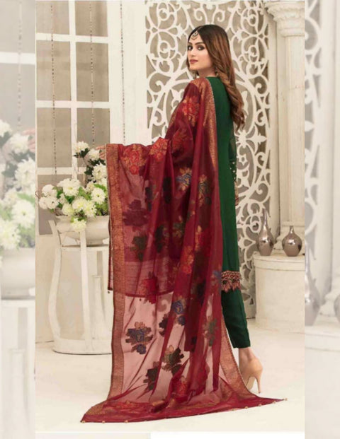 Tasavvur Semi-Stitched Chiffon Collection by Tawakkal | D-1733