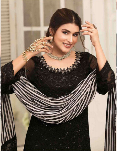 Tasavvur Semi-Stitched Chiffon Collection by Tawakkal | D-1738