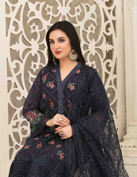 Tasavvur Semi-Stitched Chiffon Collection by Tawakkal | D-1740