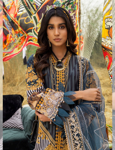 Adan's Libas Khumaar Lawn Collection | Tiger Eye