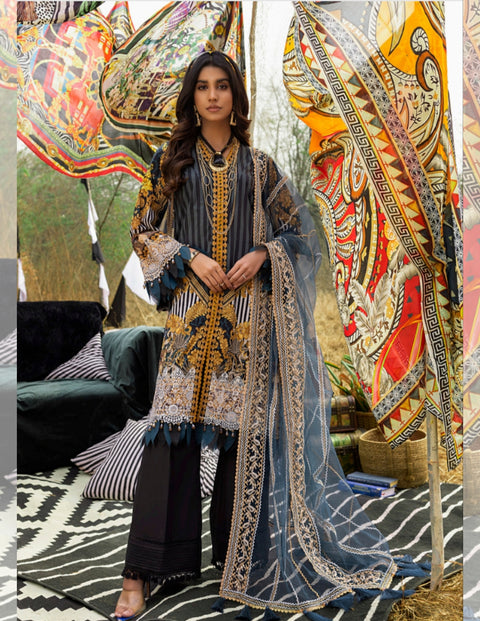 Adan's Libas Khumaar Lawn Collection | Tiger Eye
