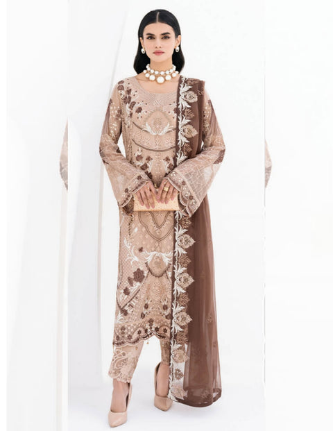 Ramsha Chevron Chiffon Vol 6 | A-610