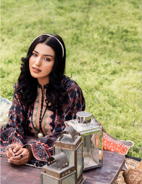 ADAN LIBAS SUMMERKARI LAWN 2023 | Black Pearl