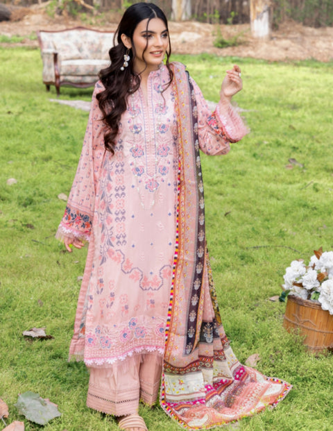 ADAN LIBAS SUMMERKARI LAWN 2023 | Pale Pink