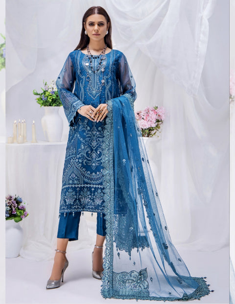 Adan's Libas Organza Pret 2023 | D-01