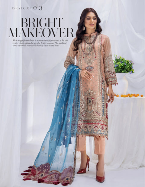 Adan's Libas Organza Pret 2023 | D-03